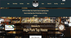 Desktop Screenshot of highparktaphouse.com